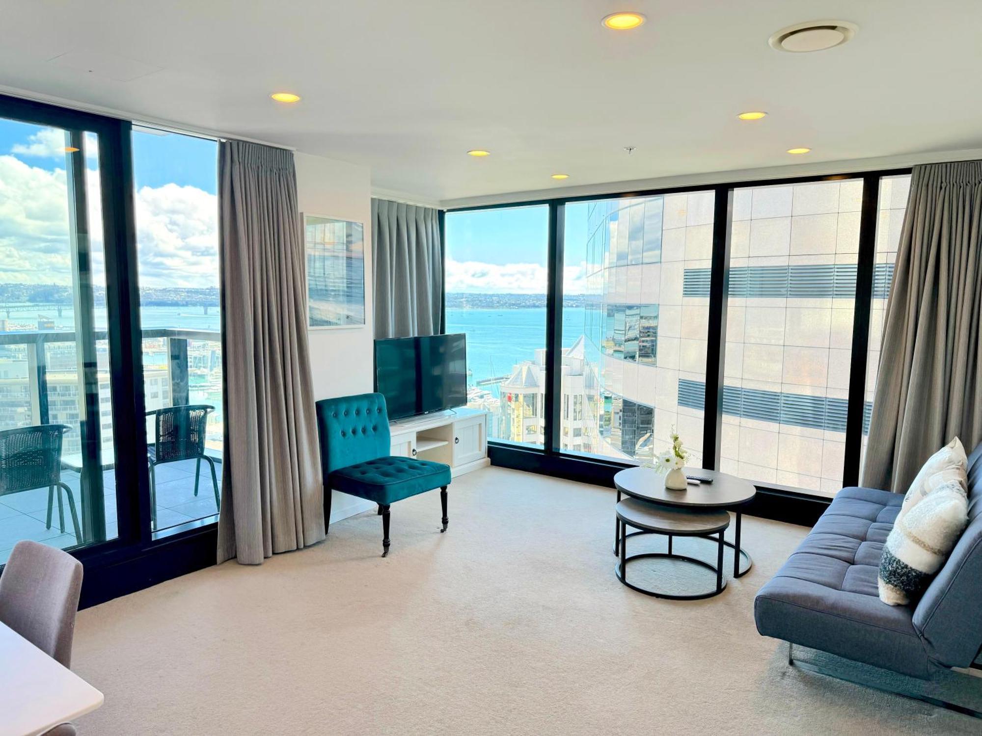 Апартаменты Magnificent Skytower, Sea, Habour View In Cbd Окленд Экстерьер фото